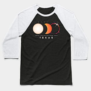 Solar Eclipse 2024 Texas Total Eclipse America Graphic Baseball T-Shirt